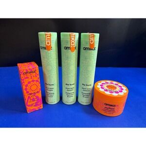 Amika The Kure Bond Repair Shampoo Superfruit Star Styling Oil Soulfood Mask Set